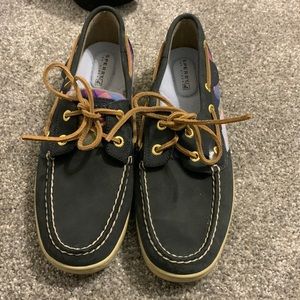 Navy and Purple Women’s Size 8 Sperry